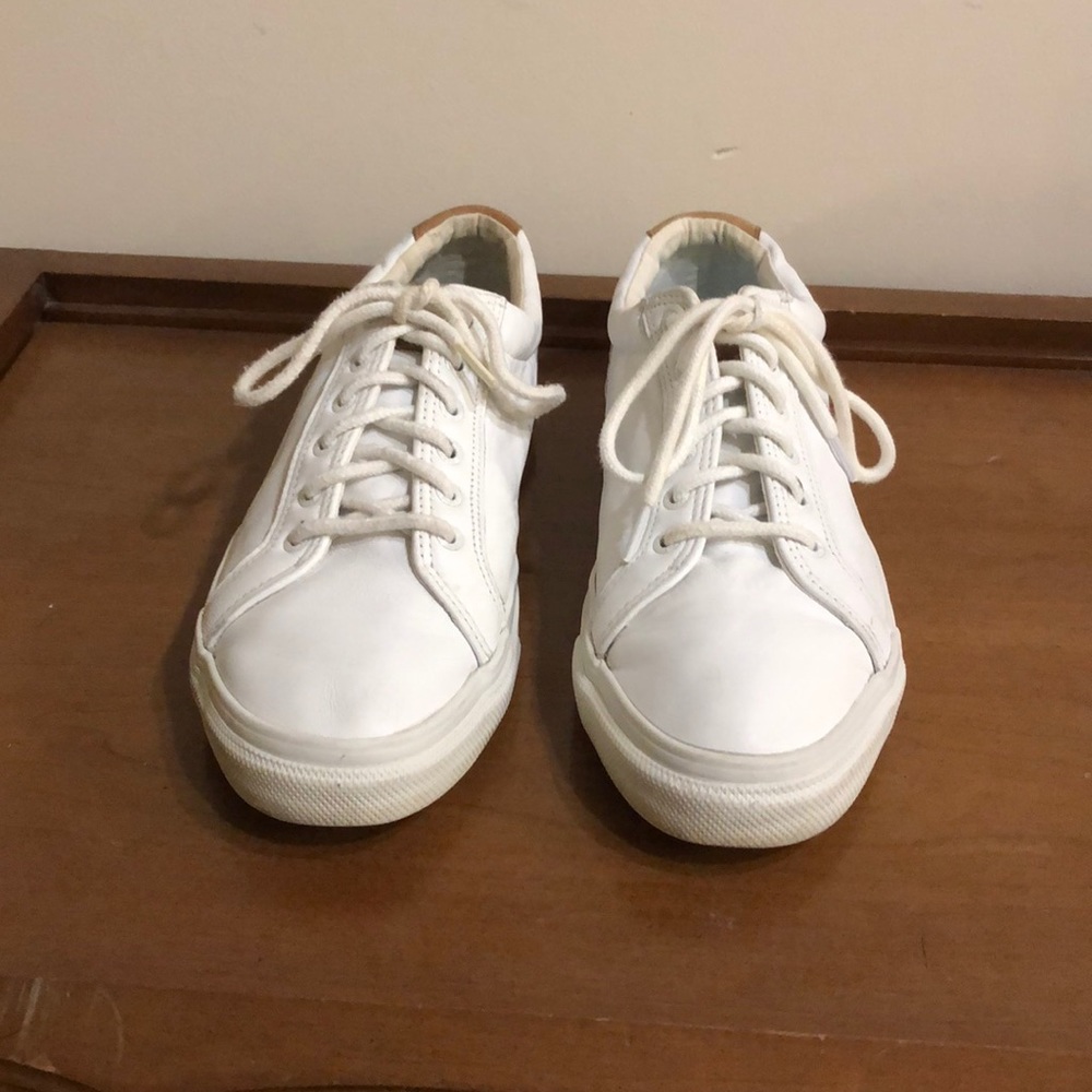 Sperry White Leather Nautical Sneakers - 10.5 M